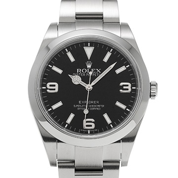 ロレックス エクスプローラー 214270 ブラック メンズ 時計 【中古】【wristwatch】