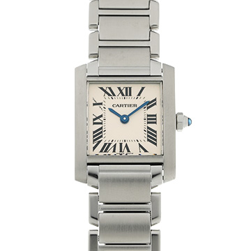 カルティエ タンクフランセーズ SM　 W51008Q3 シルバー レディース 時計 【中古】【wristwatch】
