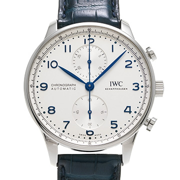 IWC ポルトギーゼ クロノグラフ IW371605 シルバー メンズ 時計 【中古】【wristwatch】