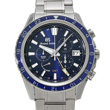 グランドセイコー エボリューション9コレクション スプリングドライブ GMT GSクロノグラフ15th SBGC249 ブルー メンズ 時計 【中古】【wristwatch】