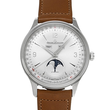 ジャガー ルクルト マスター コントロール カレンダー Q4148420 シルバーグレー メンズ 時計 【中古】【wristwatch】