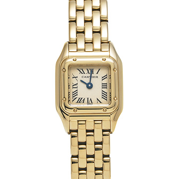 カルティエ パンテール ミニ W25034B9 アイボリー レディース 時計 【中古】【wristwatch】