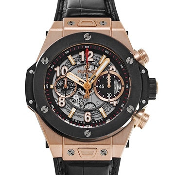 ウブロ ビッグバン ウニコ キングゴールド セラミック 411.OM.1180.RX スケルトン メンズ 時計 【中古】【wristwatch】