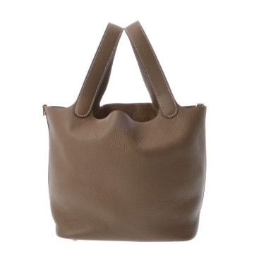 エルメス ピコタン ロックMM エトゥープ トリヨンクレマンス レディース バッグ 【中古】【bag】