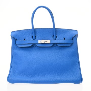 エルメス バーキン 35  ブルーイドラ トリヨンクレマンス レディース バッグ 【中古】【bag】
