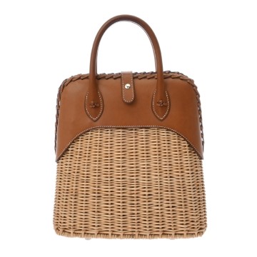 エルメス ボリード ピクニック ナチュラル/フォーブ ヤナギ/ヴォ―バレニア レディース バッグ 【中古】【bag】