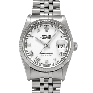 ロレックス デイトジャスト 16234 ホワイト メンズ 時計 【中古】【wristwatch】