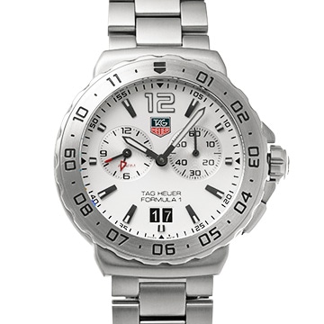 タグ ホイヤー フォーミュラ1 アラーム WAU111B.BA0858 ホワイト メンズ 時計 【中古】【wristwatch】