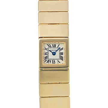 カルティエ タンクランゴ W15107K6 アイボリー レディース 時計 【中古】【wristwatch】