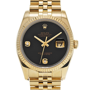 ロレックス デイトジャスト 116238 2BR ブラックオニキス/ダイヤモンド メンズ 時計 【中古】【wristwatch】