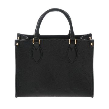 ルイ ヴィトン モノグラムアンプラント オンザゴー PM ノワール M45653 レザー レディース バッグ 【中古】【bag】