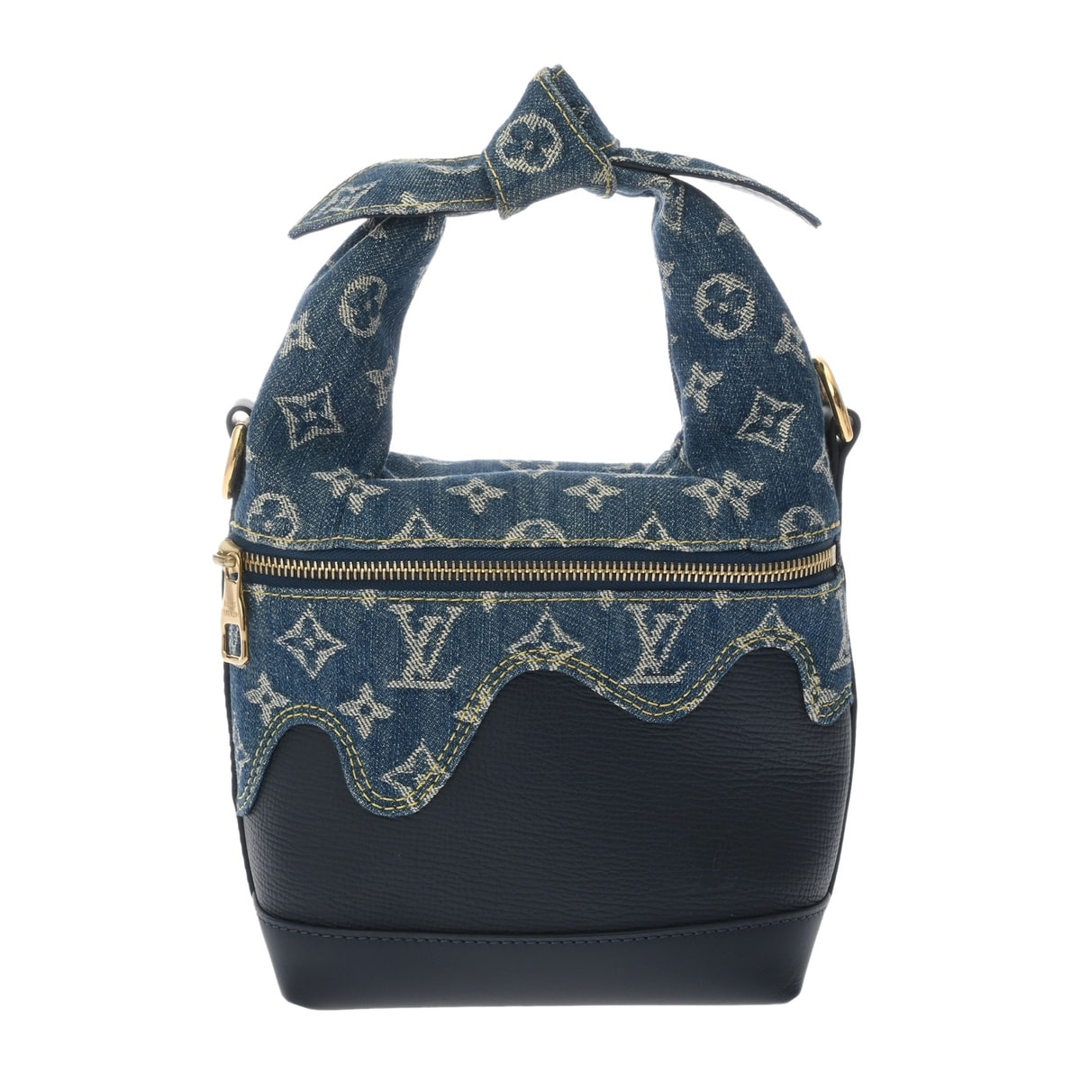 ルイ ヴィトン モノグラムデニム LV×NIGO ジャパニーズクルーザー 2022年SS ブルー/ネイビー M45970 モノグラムデニム/トリヨン ユニセックス バッグ 【中古】【bag】