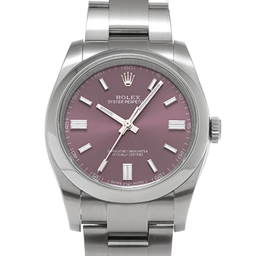 ロレックス オイスターパーペチュアル 116000 レッドグレープ メンズ 時計 【中古】【wristwatch】