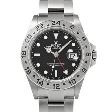 ロレックス エクスプローラーII 16570 ブラック メンズ 時計 【中古】【wristwatch】