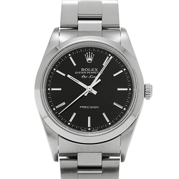 ロレックス エアキング 14000M ブラック メンズ 時計 【中古】【wristwatch】