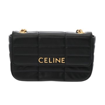 セリーヌ チェーンショルダー ブラック 111273EYD.38NO カーフ レディース バッグ 【新品】【bag】