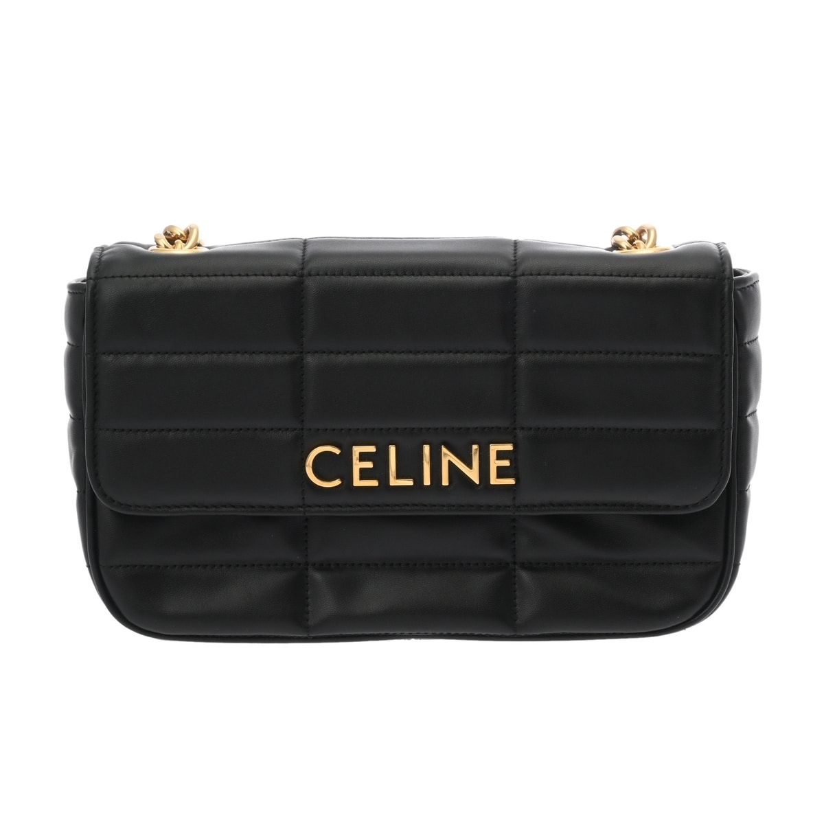 セリーヌ チェーンショルダー ブラック 111273EYD.38NO カーフ レディース バッグ 【新品】【bag】