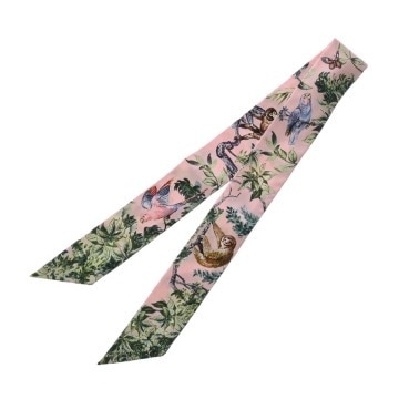 エルメス ツイリー EQUATEUR ローズナークル / グリーン / グレー 061798S シルク100％ レディース 【新品】【other】