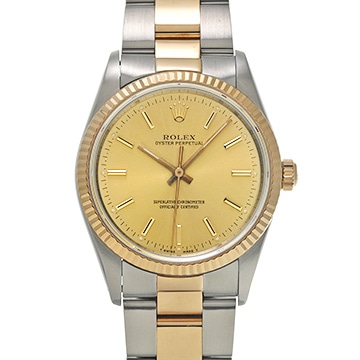 ロレックス オイスターパーペチュアル 14233 シャンパン メンズ 時計 【中古】【wristwatch】