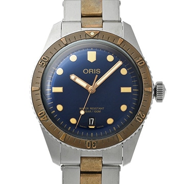 オリス ダイバーズ 65 01 733 7707 4355-07 8 20 17 ブルー メンズ 時計 【中古】【wristwatch】