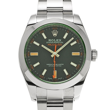ロレックス ミルガウス 116400GV ブラック メンズ 時計 【中古】【wristwatch】
