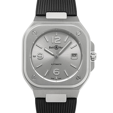 ベル＆ロス BR 05 グレースティール BR05A-GR-ST/SRB グレー メンズ 時計 【中古】【wristwatch】