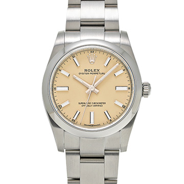 ロレックス オイスターパーペチュアル 34 124200 ベージュ ユニセックス 時計 【中古】【wristwatch】