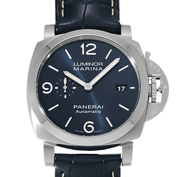 パネライ ルミノールマリーナ 44MM PAM01313 ブルー メンズ 時計 【中古】【wristwatch】