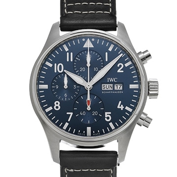 IWC パイロットウォッチ クロノグラフ IW378003 ブルー メンズ 時計 【中古】【wristwatch】