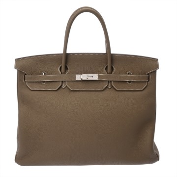 エルメス バーキン 40 エトゥープ トゴ レディース バッグ 【中古】【bag】