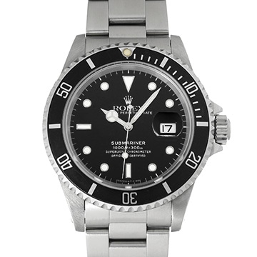 ロレックス サブマリーナ デイト 16610 ブラック メンズ 時計 【中古】【wristwatch】