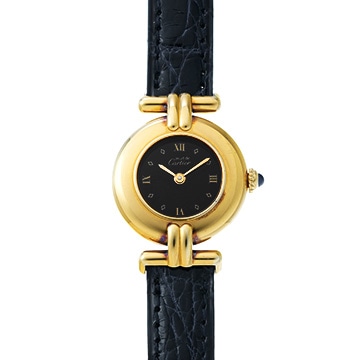 カルティエ マスト コリゼ  ヴェルメイユ SM 590002 ブラック レディース 時計 【中古】【wristwatch】