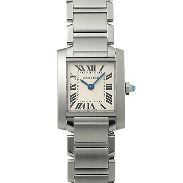 カルティエ タンクフランセーズ SM　 W51008Q3 シルバー レディース 時計 【中古】【wristwatch】
