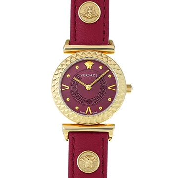 ヴェルサーチ ミニ ヴァニティ VEAA00318  レッド レディース 時計 【中古】【wristwatch】