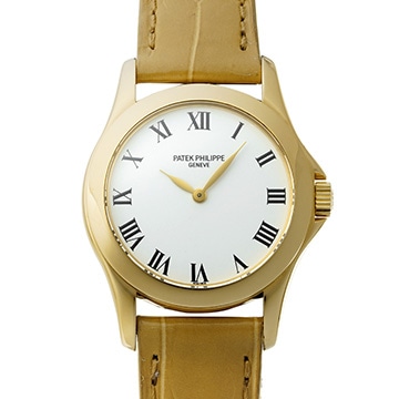 パテック フィリップ カラトラバ 4905J-001 ホワイト レディース 時計 【中古】【wristwatch】