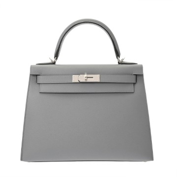 エルメス ケリー 28 外縫い グリパンタン ヴォーマダム レディース バッグ 【新品】【bag】