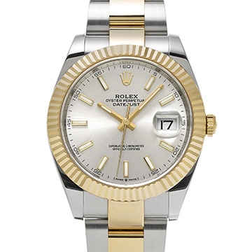 ロレックス デイトジャスト 41 126333 シルバー メンズ 時計 【中古】【wristwatch】