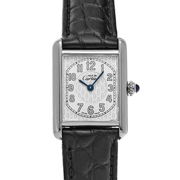 カルティエ マストタンク SM W1014254 ホワイト レディース 時計 【中古】【wristwatch】