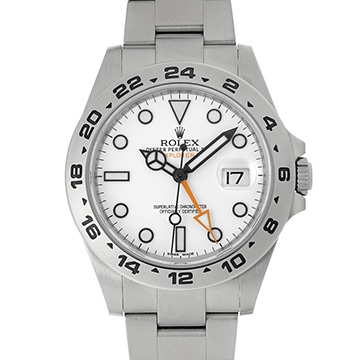 ロレックス エクスプローラーII 216570 ホワイト メンズ 時計 【中古】【wristwatch】
