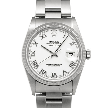 ロレックス デイトジャスト 36 16220 ホワイト メンズ 時計 【中古】【wristwatch】