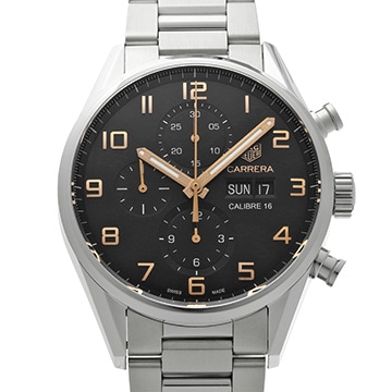 タグ ホイヤー カレラ キャリバー16 クロノグラフ デイデイト CV2A1AB.BA0738 ブラック メンズ 時計 【中古】【wristwatch】
