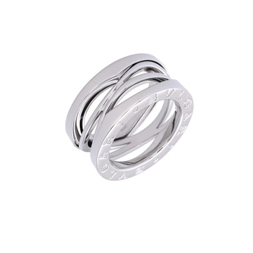 ブルガリ B-ZERO1 レジェンド リング #47 シルバー K18ホワイトゴールド WG レディース ジュエリー 【中古】【jewelry】