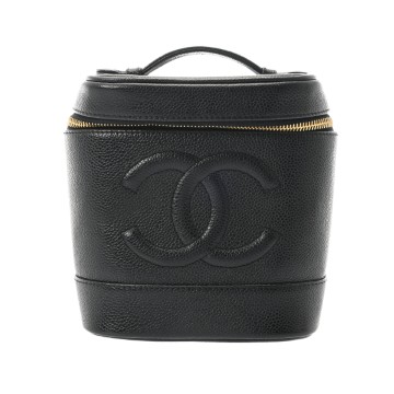 シャネル バニティ ブラック A01998 キャビアスキン レディース バッグ 【中古】【bag】