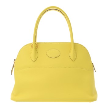 エルメス ボリード 27 2WAY ライム ヴォースイフト レディース バッグ 【中古】【bag】