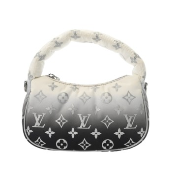 ルイ ヴィトン モノグラム ミニムーン LV SKI 2WAY シルバー M11896 ナイロン レディース バッグ 【中古】【bag】