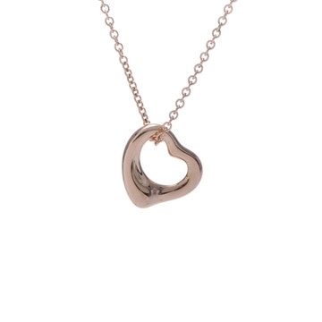 ティファニー オープンハートネックレス 11MM ゴールド K18ピンクゴールド PG レディース ジュエリー 【中古】【jewelry】