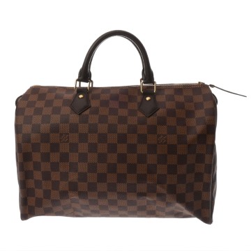 ルイ ヴィトン ダミエ スピーディ 35 エベヌ N41523 ダミエキャンバス レディース バッグ 【中古】【bag】