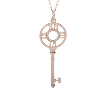 ティファニー アトラスキー ネックレス ゴールド K18ピンクゴールド PG レディース ジュエリー 【中古】【jewelry】