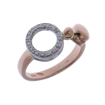 ノーブランド ANTONINI/アントニーニ ラウンドモチーフ リング ゴールド K18ピンクゴールド PG レディース ジュエリー 【中古】【jewelry】