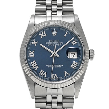 ロレックス デイトジャスト 16234 ブルー メンズ 時計 【中古】【wristwatch】
